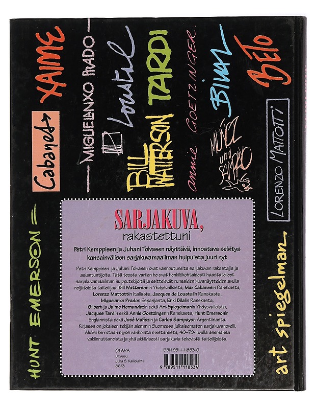 Sarjakuva, rakastettuni : uuden sarjakuvan mestareita - Kemppinen, Petri - Sarjakuvat - 10105470738 - 1