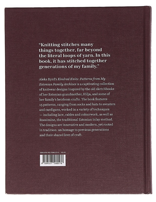 Kindred knits : patterns from my estonian family archives - Byrd, Aleks - Tietokirjat ja oppaat - 10105470797 - 1