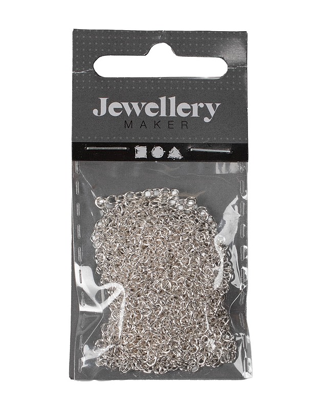 JEWELLERY MAKER hopeoitu ketju, 2 m - Askartelu - 10105470816 - 0
