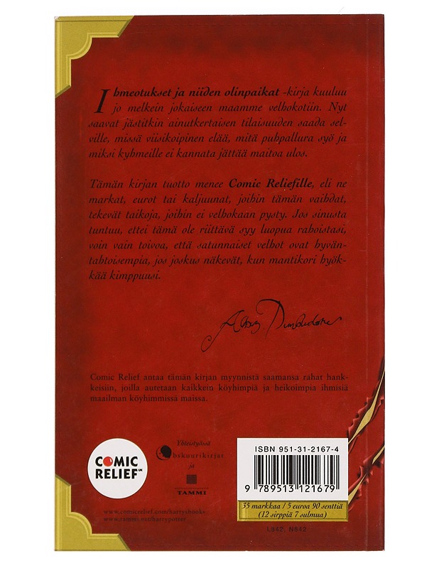 Ihmeotukset ja niiden olinpaikat - Rowling, J. K. - Nuorten kirjat - 10105470874 - 1