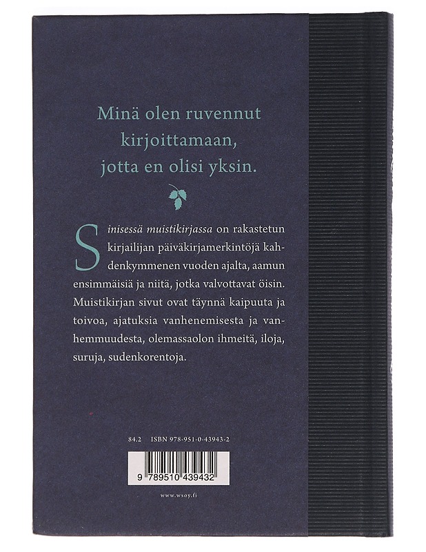 Sininen muistikirja - Eeva Kilpi - Elämäkerrat ja muistelmat - 10105470912 - 1