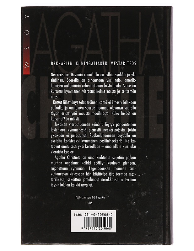 Kymmenen pientä neekeripoikaa - Christie, Agatha - Jännitys ja dekkarit - 10105470941 - 1