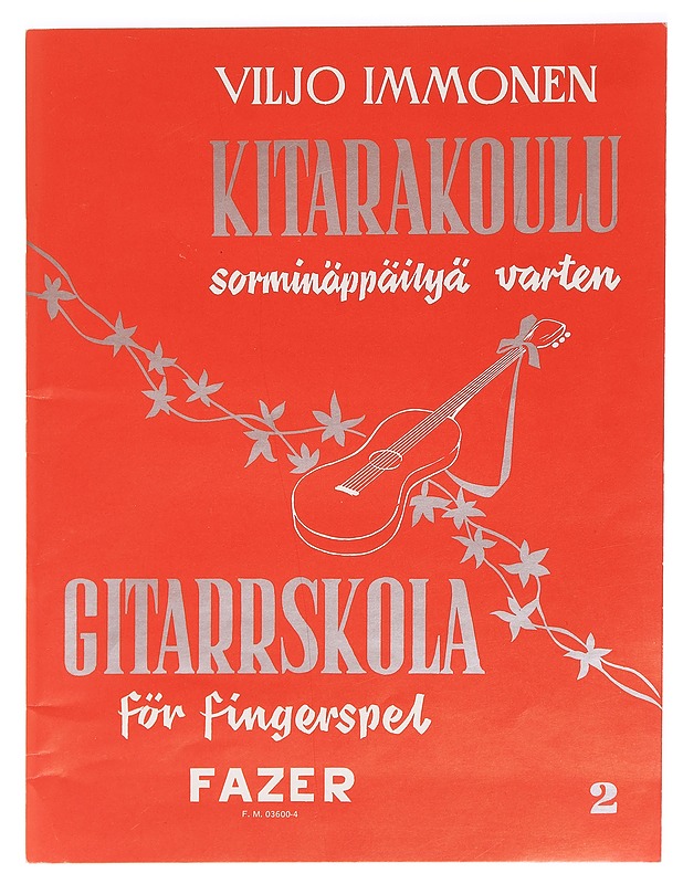 Kitarakoulu sorminäppäilyä varten - Viljo Immonen - Harrastekirjat - 10105470953 - 0