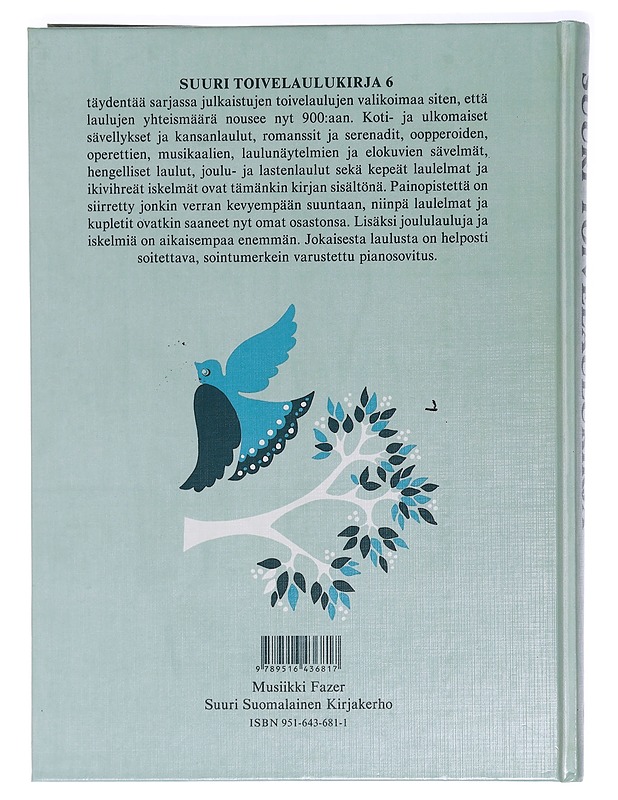 Suuri toivelaulukirja. 6 - Vuoristo, Aapeli - Musiikki- ja elokuvakirjat - 10105470968 - 1