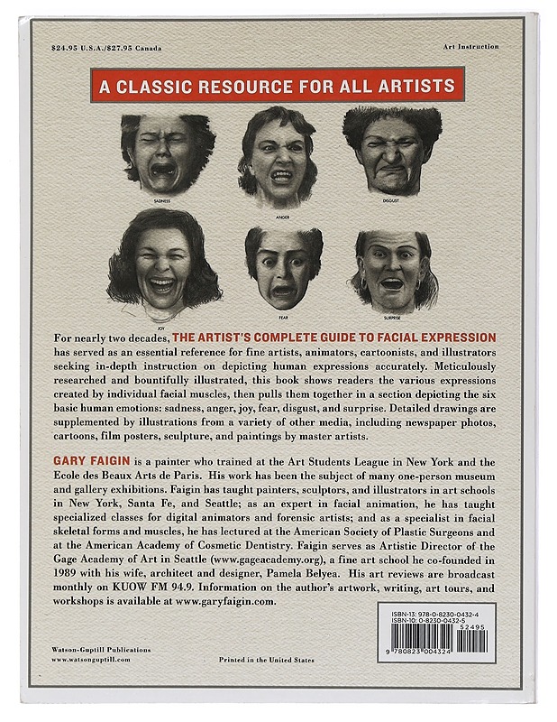 The artist's complete guide to facial expression - Gary Faigin - Harrastekirjat - 10105471006 - 1