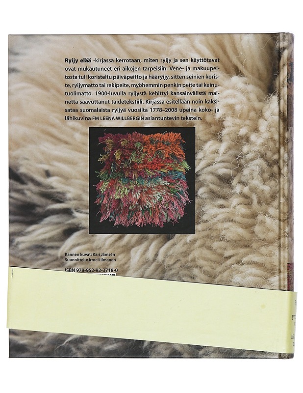 Ryijy elää : suomalaisia ryijyjä 1778-2008 - Sopanen, Tuomas - Historiakirjat - 10105471017 - 1