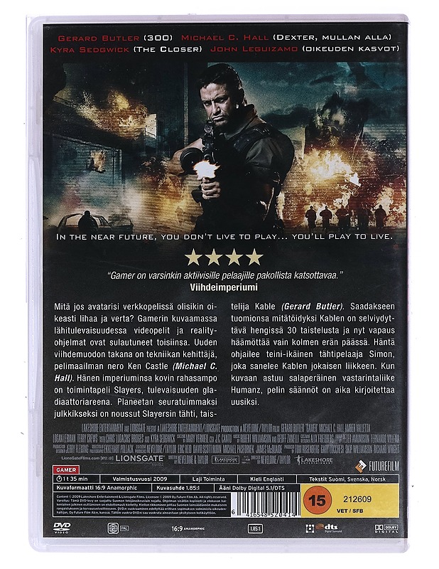 Gamer - DVD - DVD-elokuvat - 10105471042 - 1