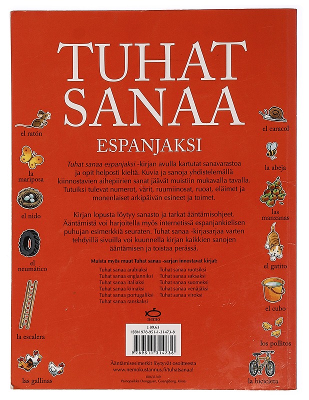 Tuhat sanaa espanjaksi - Amery, Heather - Lastenkirjat - 10105471062 - 1