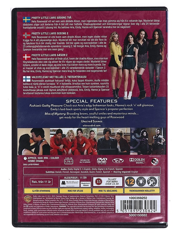 Pretty Little Liars: Kausi 2 - DVD - DVD-elokuvat - 10105471071 - 1