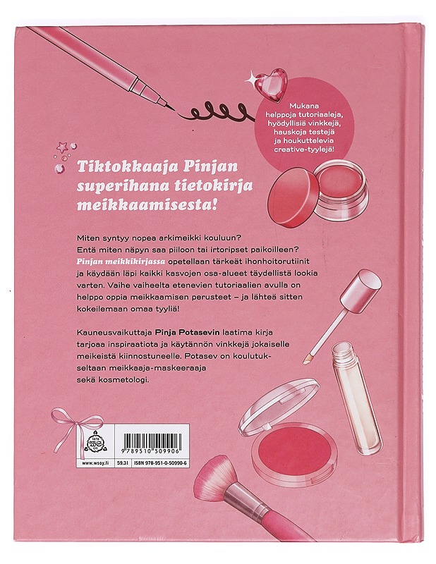 Pinjan meikkikirja - Potasev, Pinja - Tietokirjat ja oppaat - 10105471079 - 1
