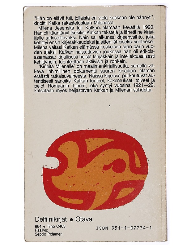 Kirjeitä Milenalle - Franz Kafka - Elämäkerrat ja muistelmat - 10105471144 - 1