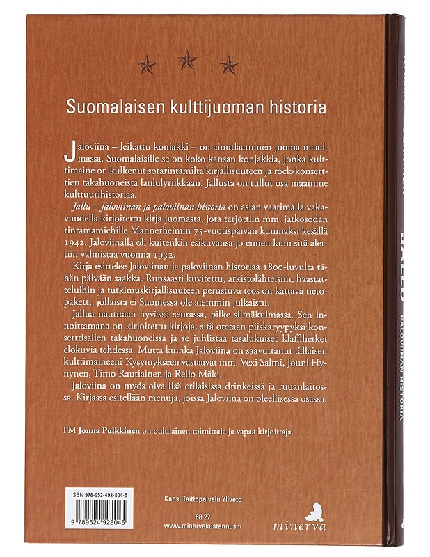 Jallu : jaloviinan ja paloviinan historia - Pulkkinen, Jonna - Kirja lahjaksi - 10105471216 - 1