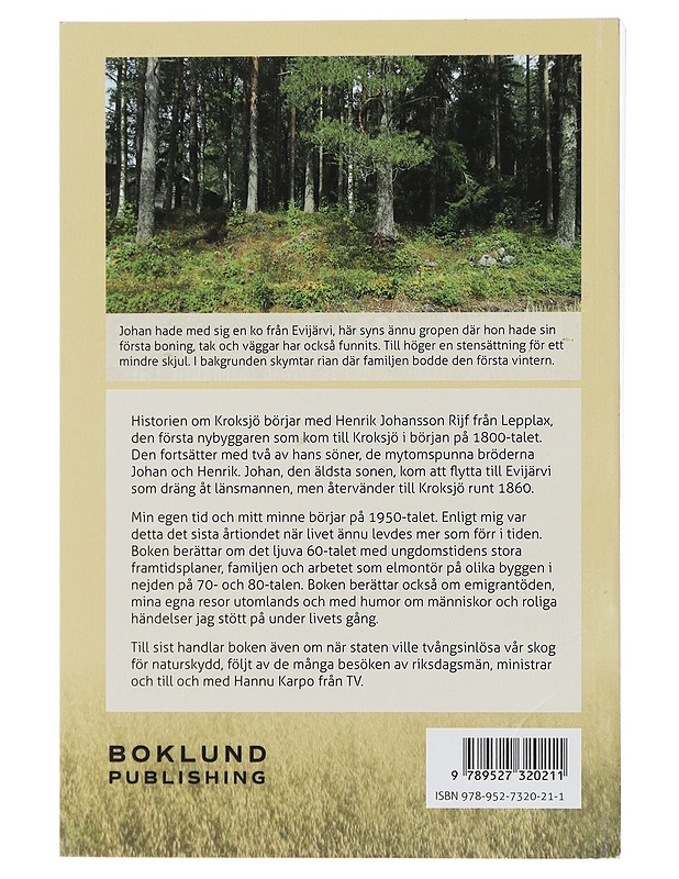 Berättelser från min avkrok - Rönnbacka, Bo - Elämäkerrat ja muistelmat - 10105471227 - 1