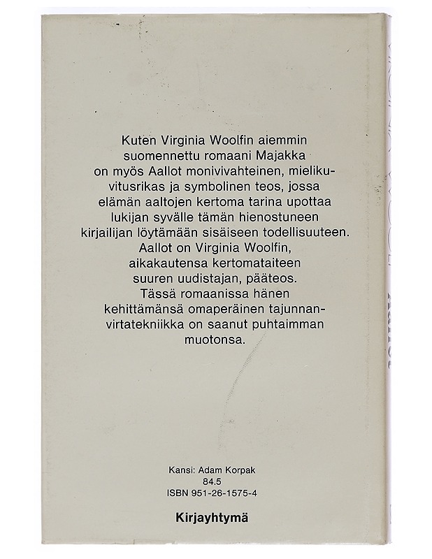Aallot - Woolf, Virginia - Romaanit ja novellit - 10105471284 - 1