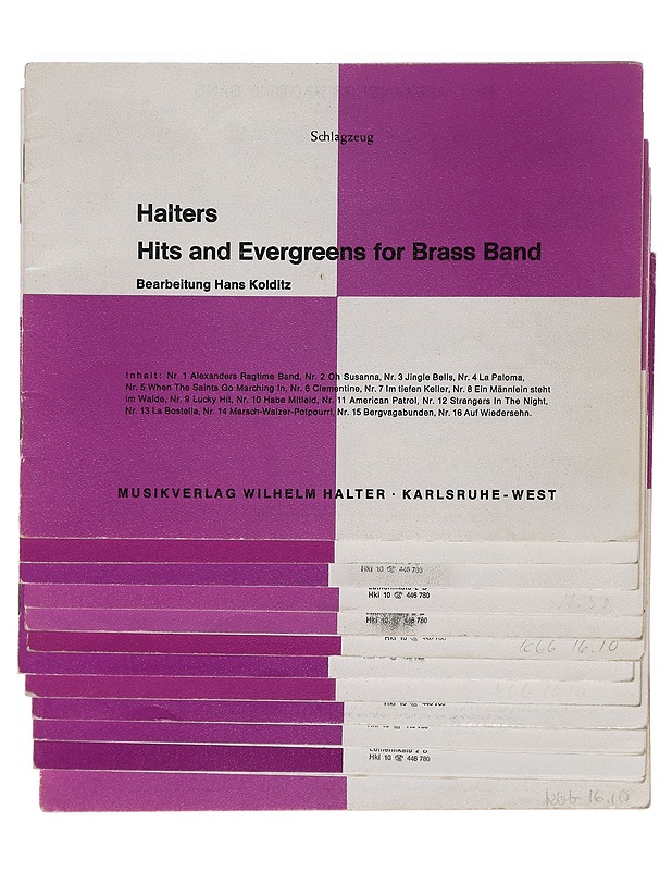 Halters Hits and Evergreens for Brass Band - Musiikki- ja elokuvakirjat - 10105471327 - 0