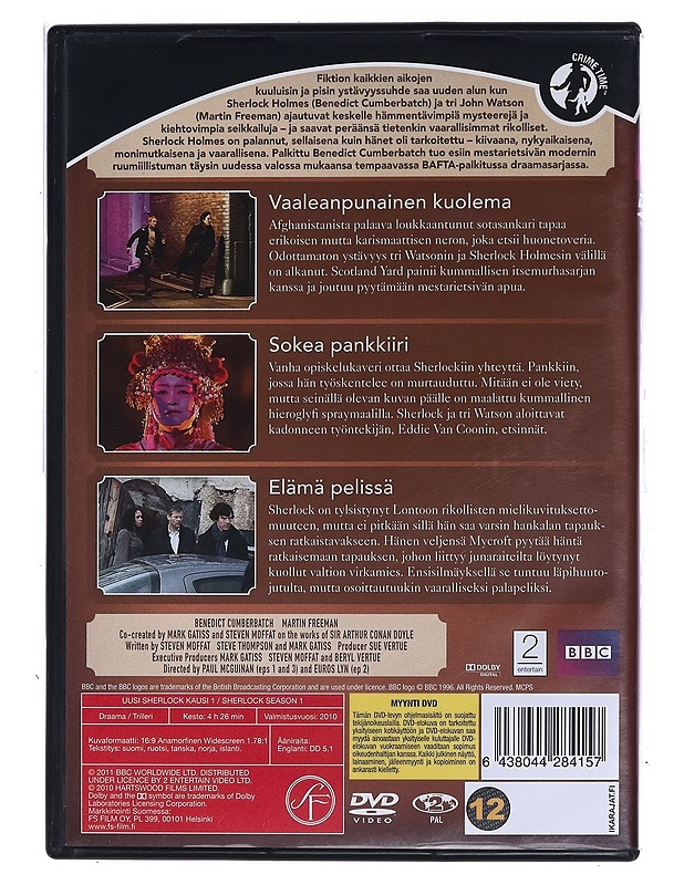 Uusi Sherlock: kausi 1 - DVD  - DVD-elokuvat - 10105471351 - 1