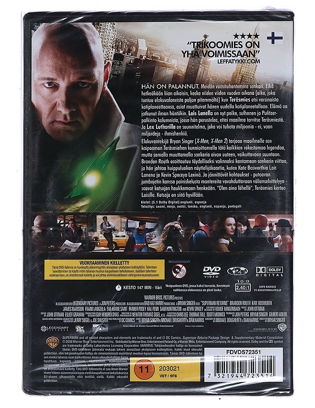 Superman Returns - DVD - DVD-elokuvat - 10105471356 - 1