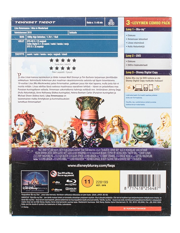 Liisa Ihmemaassa - Blu-ray + DVD - Blu-ray-levyt - 10105471355 - 1