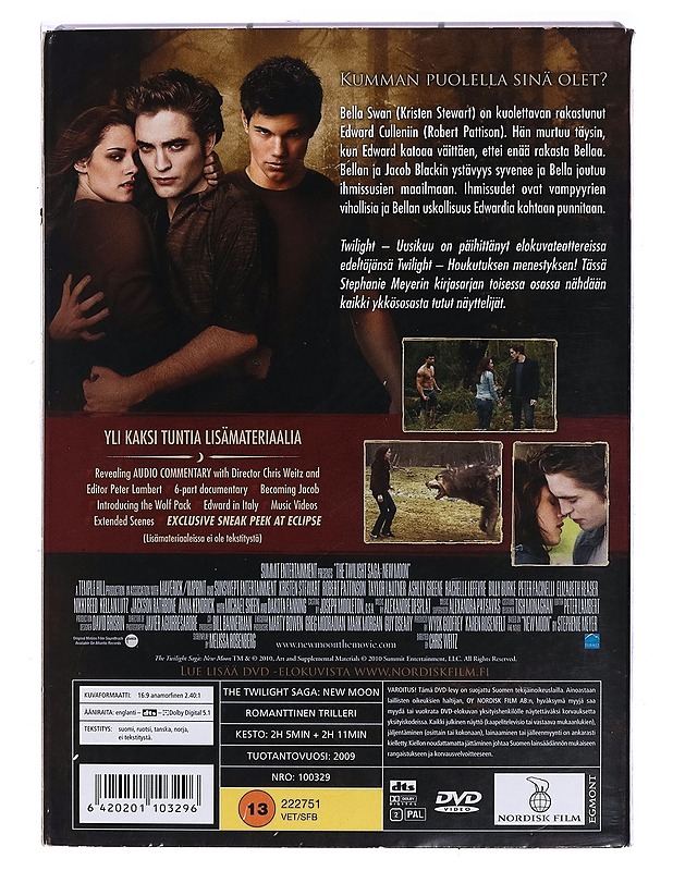Twilight: Uusikuu - DVD - DVD-elokuvat - 10105471369 - 1