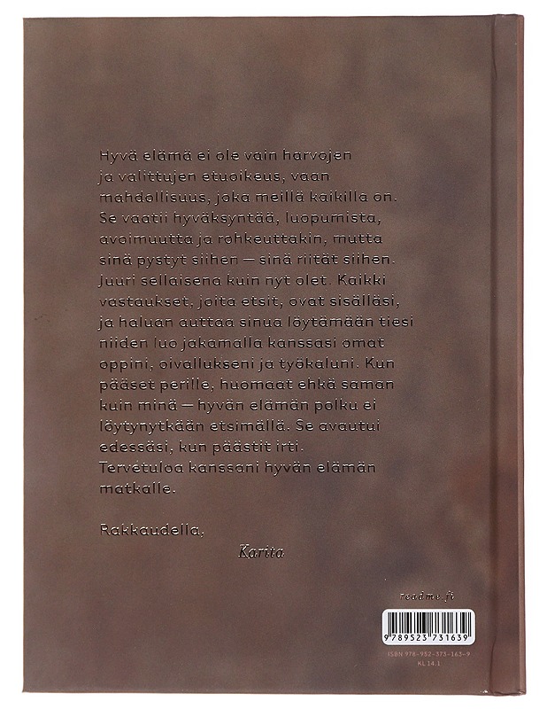 Hyvä elämä : rakkaudella, Karita - Tykkä, Karita - Ruokakirjat - 10105471370 - 1