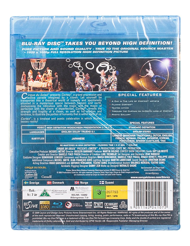 Cirque du Soleil: Corteo - Blu-ray - Blu-ray-levyt - 10105471390 - 1