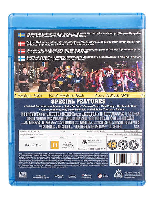 Let's Be Cops - Blu-ray - Blu-ray-levyt - 10105471391 - 1