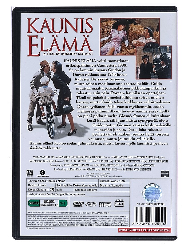 Kaunis Elämä - DVD - DVD-elokuvat - 10105471418 - 1