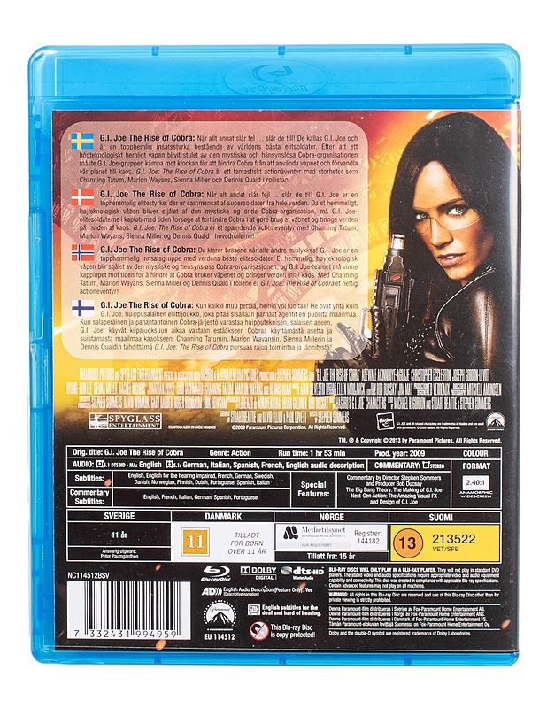 G. I. Joe: The Rise of Cobra - Blu-ray - Blu-ray-levyt - 10105471460 - 1
