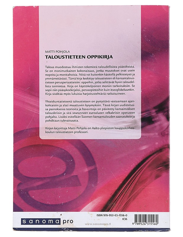 Taloustieteen oppikirja - Pohjola, Matti - Tietokirjat ja oppaat - 10105471462 - 1