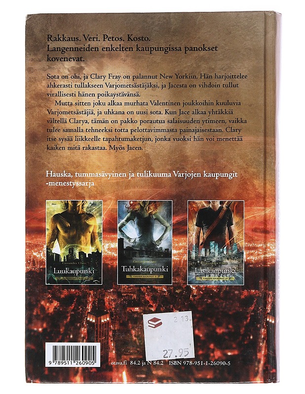 Varjojen kaupungit IV : Langenneiden enkelten kaupunki - Clare, Cassandra - Fantasia- ja scifi - 10105471465 - 1