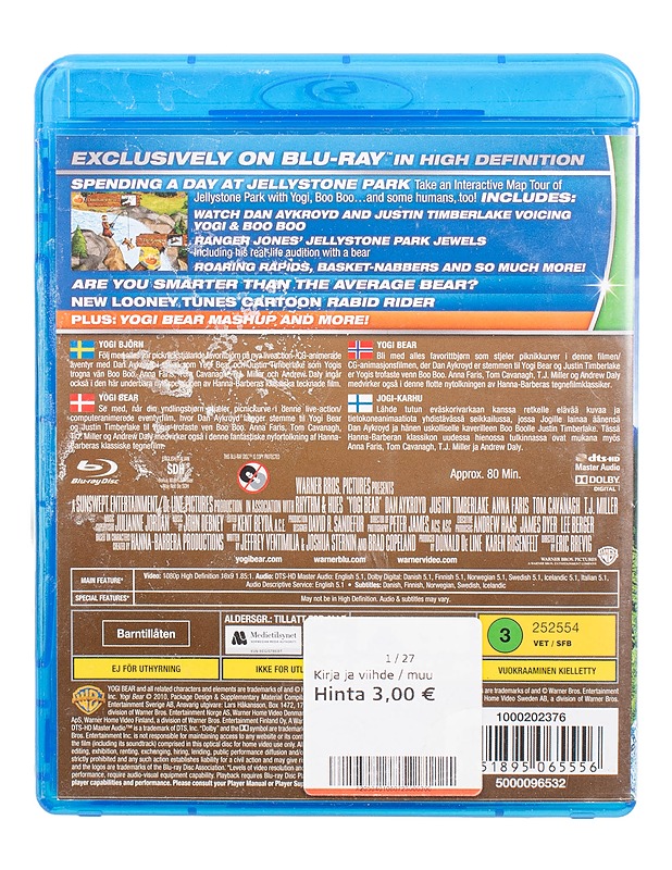 Yogi Bear - Blu-ray - Blu-ray-levyt - 10105471473 - 1