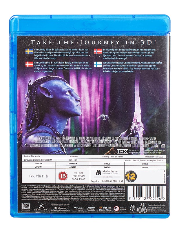 Avatar - Blu-ray + DVD - Blu-ray-levyt - 10105471488 - 1