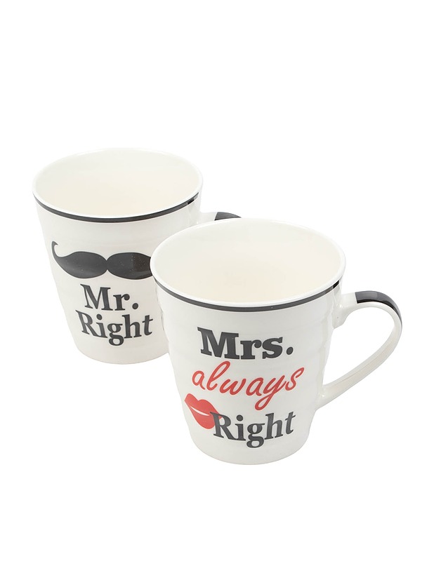 Mr Right & Mrs Always Right mukit - Mukit ja kahvikupit - 10105471503 - 0