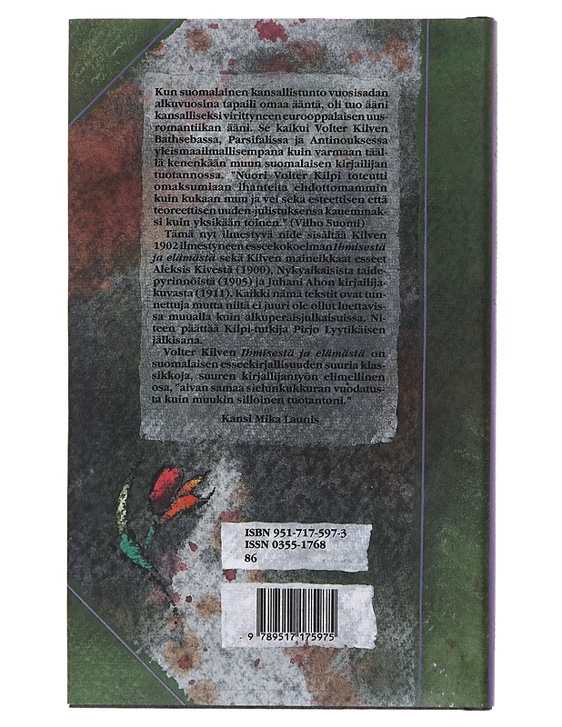 Ihmisestä ja elämästä ; Kirjotelmia, 1900-1911 - Volter Kilpi - Romaanit ja novellit - 10105471519 - 1