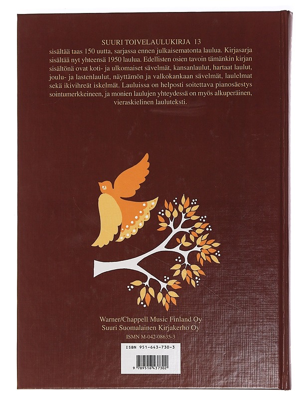 Suuri toivelaulukirja. 13 - Uusitalo, Heikki - Joulukirjat - 10105471557 - 1