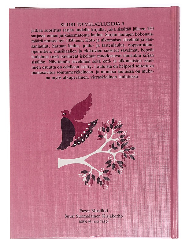 Suuri toivelaulukirja. 9 - Vuoristo, Aapeli - Musiikki- ja elokuvakirjat - 10105471567 - 1