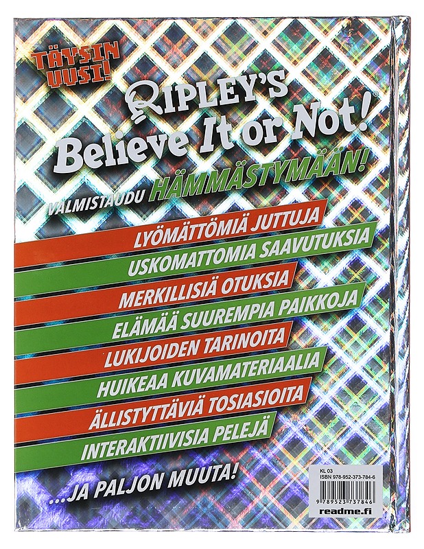 Ripley's believe it or not! : 2025 : usko tai älä! - Tibballs, Geoff - Nuorten kirjat - 10105471581 - 1