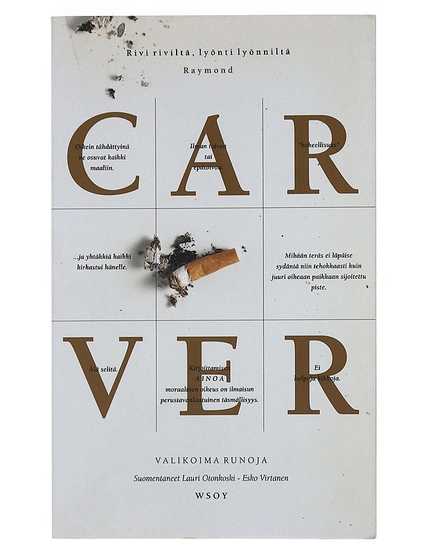 Rivi riviltä, lyönti lyönniltä - Carver, Raymond - Runot ja näytelmät - 10105471591 - 0