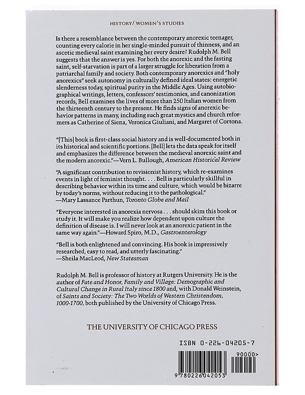 Holy Anorexia - Bell, Rudolph M. - Historiakirjat - 10105471595 - 1