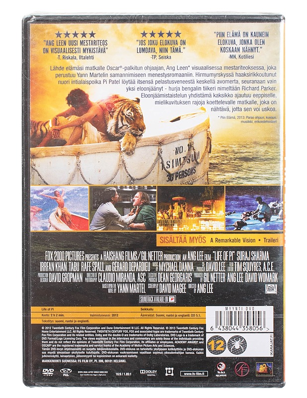 Piin Elämä - DVD - DVD-elokuvat - 10105471640 - 1