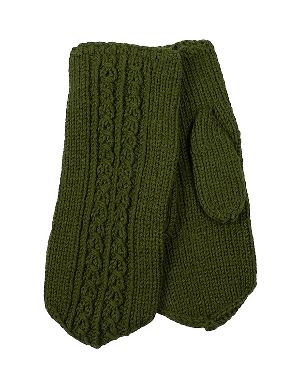 Vihreät neulotut lapaset - Talviasusteet - 10105471726 - 0