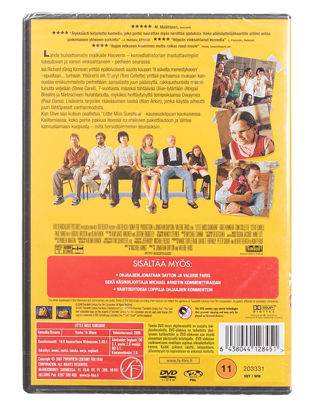 Little Miss Sunshine - DVD - DVD-elokuvat - 10105471703 - 1