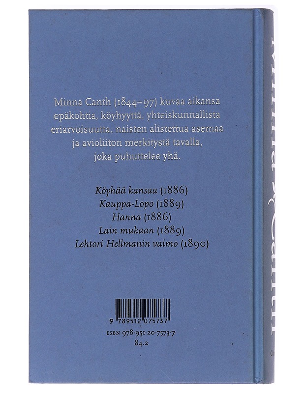 Köyhää kansaa ; Kauppa-Lopo ; Hanna ; Lain mukaan ; Lehtori Hellmanin vaimo - Minna Canth - Romaanit ja novellit - 10105471783 - 1