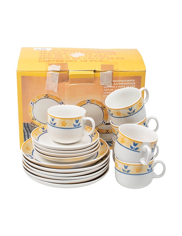 Kahviastiasto, 18 osaa - Lautaset ja kulhot - 10105471812 - 0