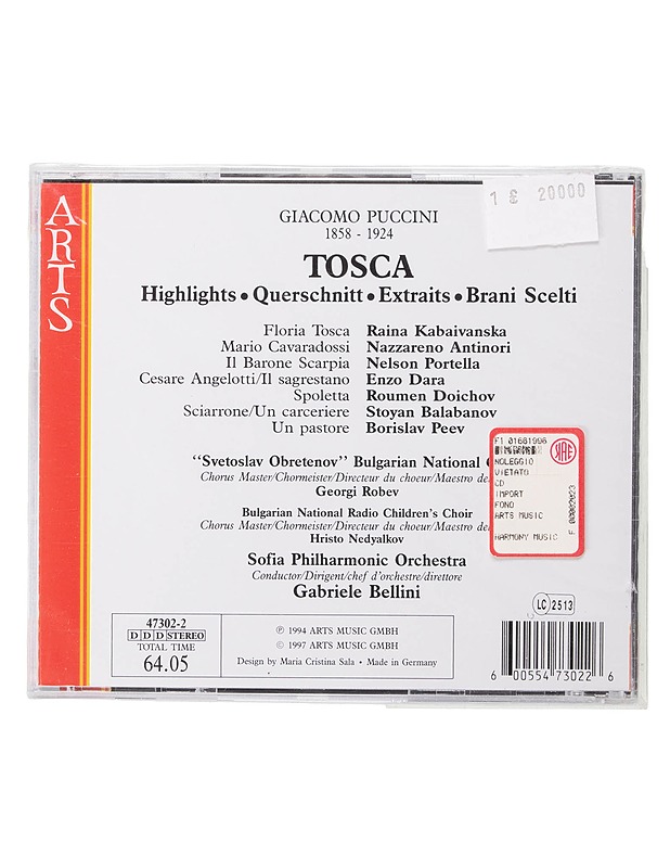 Puccini: Tosca Highlights - CD - CD-levyt - 10105471824 - 1