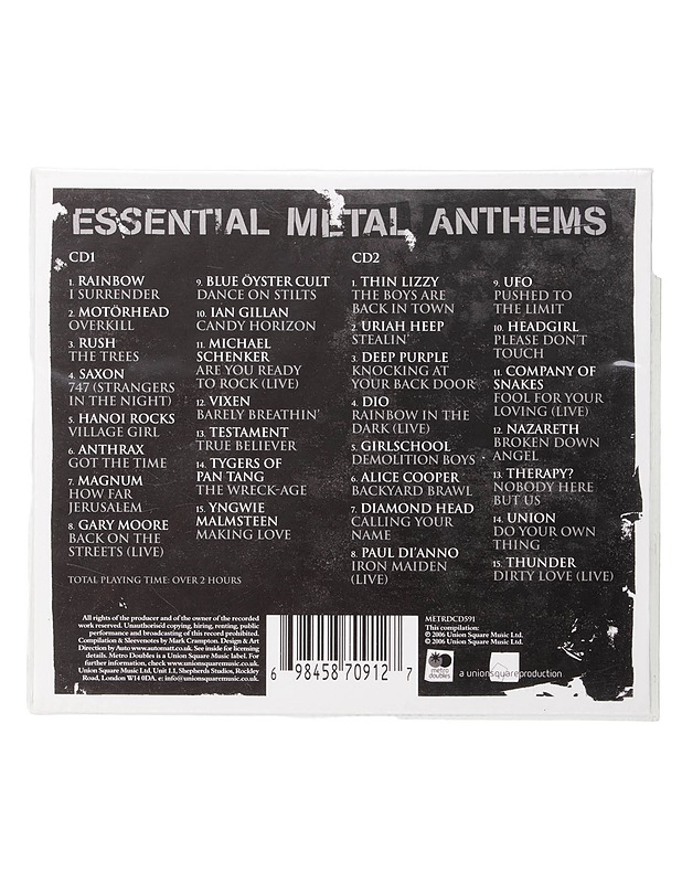Essential Metal Anthems - CD - CD-levyt - 10105471845 - 1