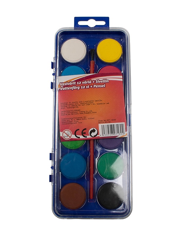 Vesivärit, 12 kpl - Askartelu - 10105471905 - 0