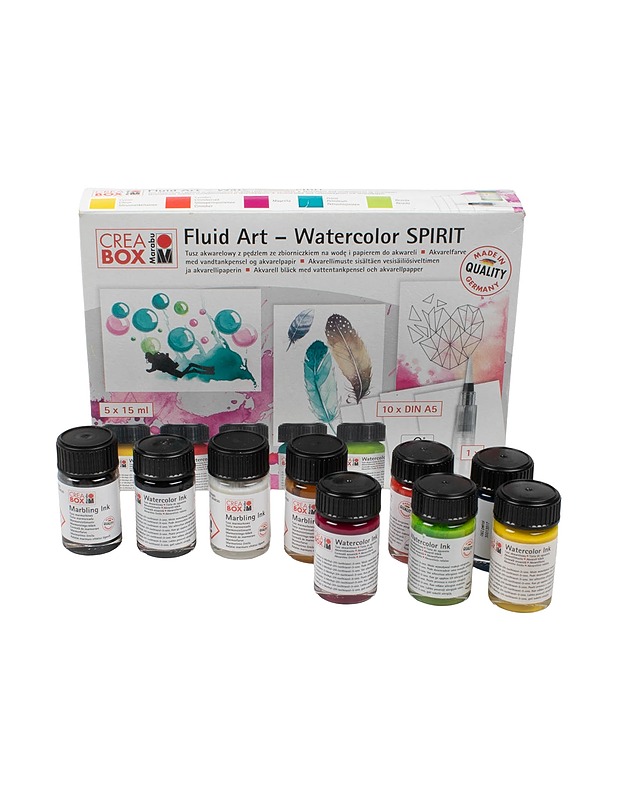 CREA BOX Fluid Art - Watercolor Spirit -setti - Askartelu - 10105471992 - 0