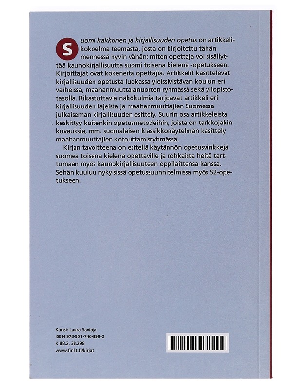Suomi kakkonen ja kirjallisuuden opetus - Mela, Marjo - Tietokirjat ja oppaat - 10105472004 - 1