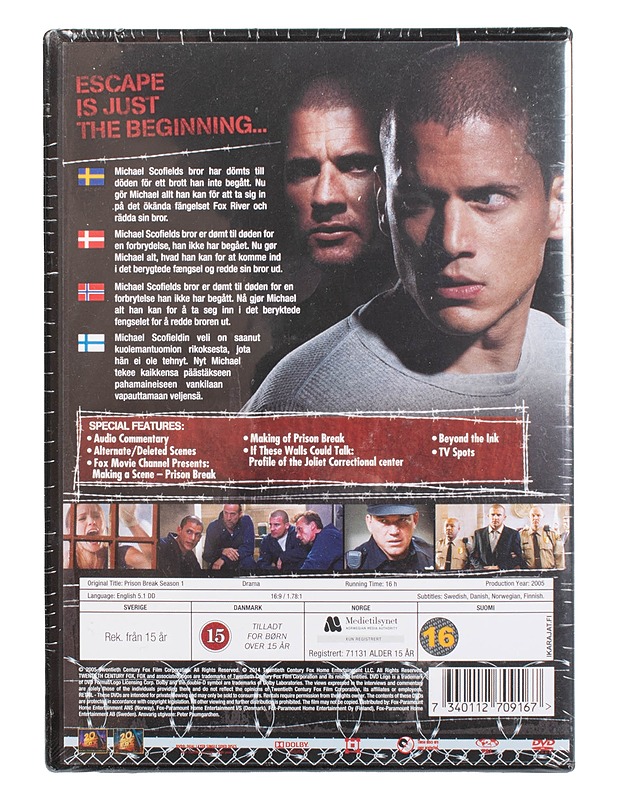 Prison Break: Season 1 - DVD - DVD-elokuvat - 10105472023 - 1